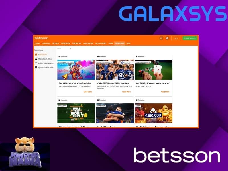 Bonos y promociones exclusivos para jugadores de Hamster Mania en Betsson