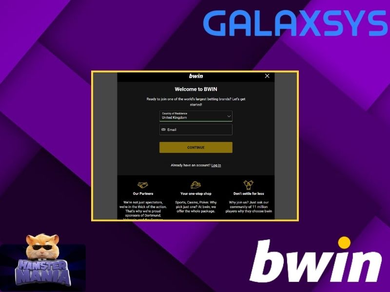 Criando uma conta no Bwin Casino