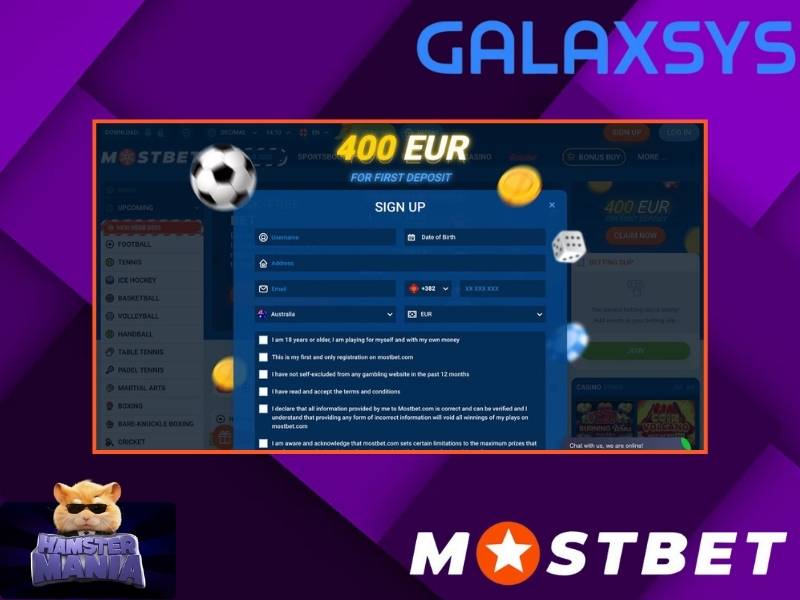 Regístrate en Mostbet Casino