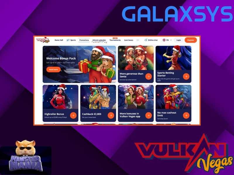 Ofertas especiales y premios para los jugadores de Hamster Mania en Vulkan Vegas